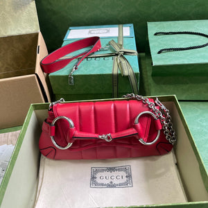 GC592 Gucci Horsebit Chain Small Shoulder Bag / HIGHEST QUALITY VERSION / 10.6"W x 4.5"H x 2"D