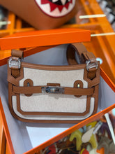Load image into Gallery viewer, HM208 Hermes Mini Jypsiere Canvas/ HIGHEST QUALITY VERSION / 23×17×5cm
