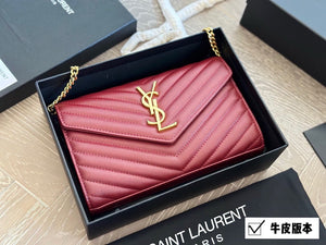 YSK405 Classic Cassandre Chain Wallet / 8.9 x 5.5 x 1.6 INCHES