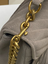Load image into Gallery viewer, YSK445 COLLEGE MEDIUM IN QUILTED SUEDE / 9.4 x 6.6 x 2.5 INCHES / HIGHEST QUALITY VERSION
