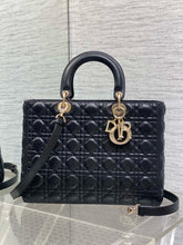 Load image into Gallery viewer, DR589 Large Lady Dior Bag / 12.5 x 10 x 4.5 inches / HIGHEST QUALITY VERSION
