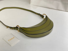 Load image into Gallery viewer, CLE014 Banana Cross-body Bag in Grained Leather / 8.7x3.9inch / HIGHEST QUALITY VERSION
