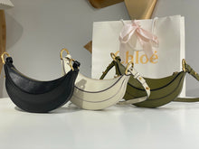 Load image into Gallery viewer, CLE014 Banana Cross-body Bag in Grained Leather / 8.7x3.9inch / HIGHEST QUALITY VERSION
