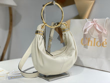 Load image into Gallery viewer, CLE018 Small Bracelet Hobo Bag in Grained Leather / 12.6x5.5x3.9inch / HIGHEST QUALITY VERSION

