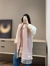 Load image into Gallery viewer, JW1457 Dior Oblique Double-Sided Cashmere Scarf / 45×200cm
