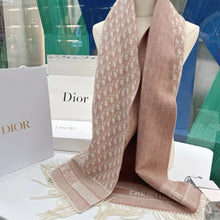 Load image into Gallery viewer, JW1457 Dior Oblique Double-Sided Cashmere Scarf / 45×200cm
