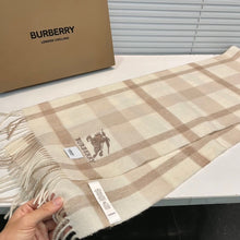 Load image into Gallery viewer, JW1458 Burberry Classic Cashmere Check Scarf / 32×180cm
