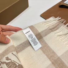 Load image into Gallery viewer, JW1458 Burberry Classic Cashmere Check Scarf / 32×180cm
