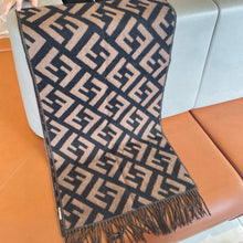 Load image into Gallery viewer, JW1459 Fendi FF Cashmere Scarf / 45×170cm
