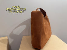 Load image into Gallery viewer, PD369 Large Hobo Bag in Suede Leather / 13.4x9.8x3.1inch

