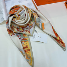 Load image into Gallery viewer, JW1461 Hermes "Monsieur le Cocher" Silk Scarf / 90×90cm
