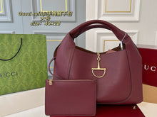 Load image into Gallery viewer, GC739 Gucci Softbit Small/Large Shoulder Bag
