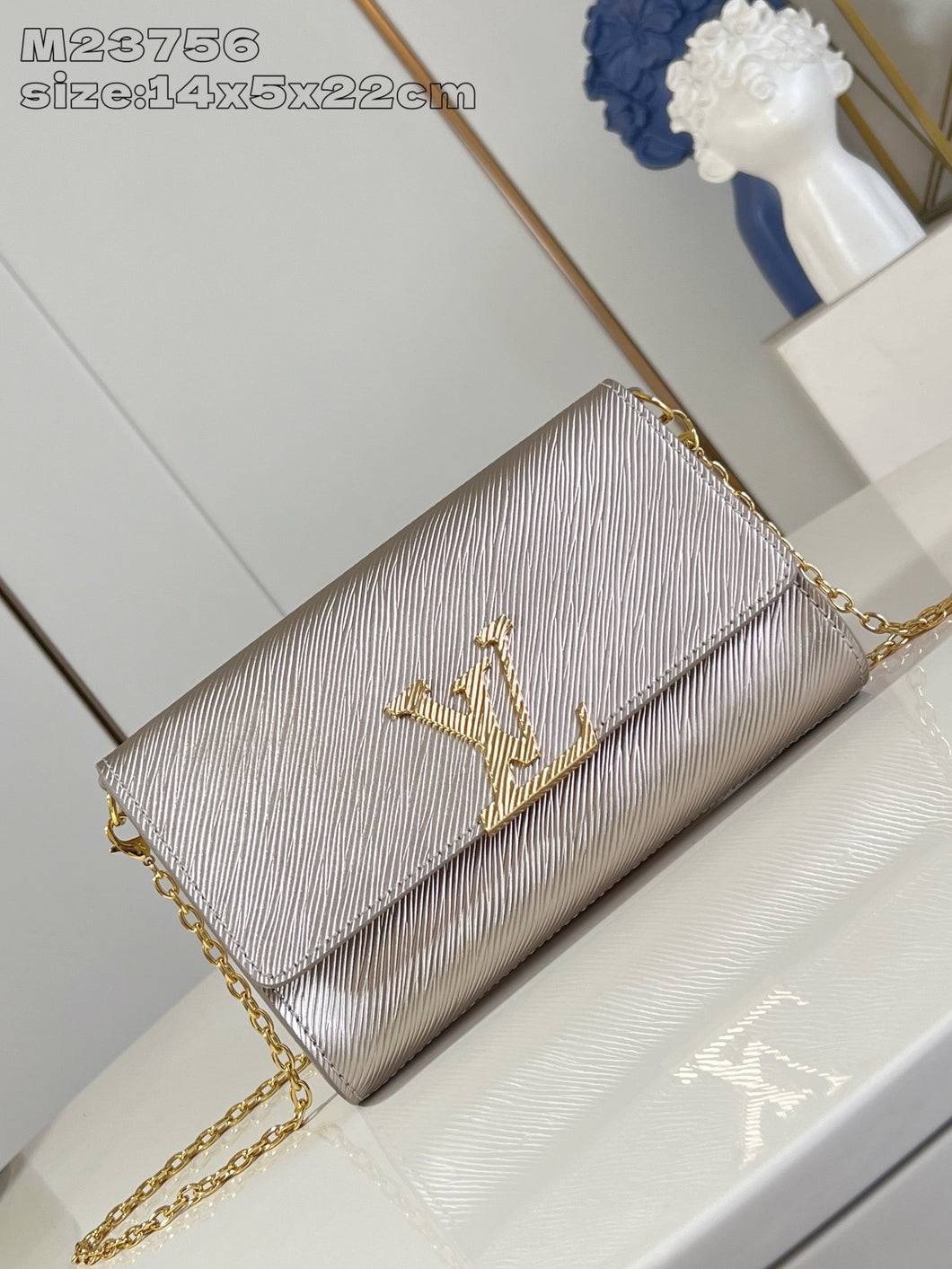 LB1197 Pochette Louise / 8.7 x 5.5 x 2 inches / HIGHEST QUALITY VERSION