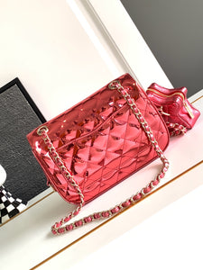 CC899 Mini Flap Bag & Star Coin Purse / 5.9 × 7.8 × 2.5 in / HIGHEST QUALITY VERSION