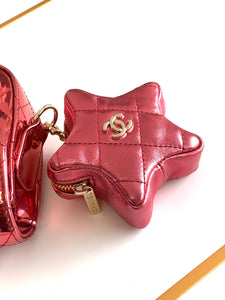 CC899 Mini Flap Bag & Star Coin Purse / 5.9 × 7.8 × 2.5 in / HIGHEST QUALITY VERSION