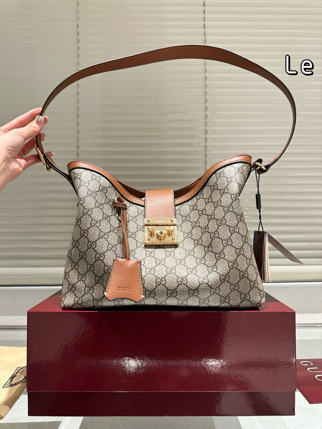 GC737 Padlock Hobo Bag / 11x9x3.9inch