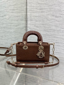 DR550 Lady D-Joy Micro Bag(Snakeskin) /  6.5 x 3.5 x 2 inches  / HIGHEST QUALITY VERSION（复制）