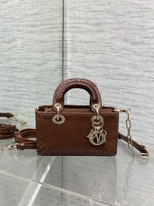 DR550 Lady D-Joy Micro Bag(Snakeskin) /  6.5 x 3.5 x 2 inches  / HIGHEST QUALITY VERSION（复制）