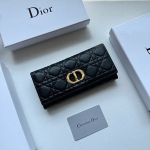 DR577 Dior Caro Long Wallet / 7.5x3.9inch