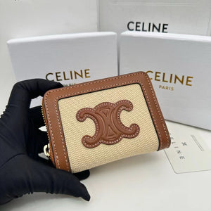 CL146 Small Zipper Wallet / 4.1x3.5x1.1inch