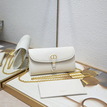 Load image into Gallery viewer, DR286 Dior Bobby East-West Pouch with Chain / 8.5 x 4.5 x 1.5 inches
