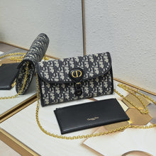 Load image into Gallery viewer, DR287 Dior Bobby East-West Pouch with Chain / 8.5 x 4.5 x 1.5 inches
