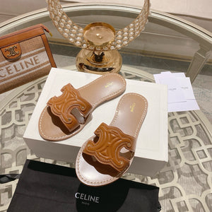SE1549 CELINE TRIOMPHE MULE in CALFSKIN / Size5-11
