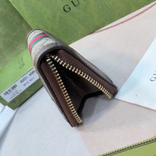 Load image into Gallery viewer, GC633 Gucci Luce Mini Zip Wallet /  4.5&quot;W x 3.5&quot;H x 0.7&quot;D

