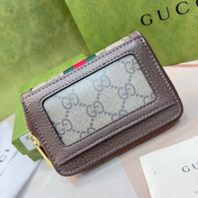 Load image into Gallery viewer, GC633 Gucci Luce Mini Zip Wallet /  4.5&quot;W x 3.5&quot;H x 0.7&quot;D
