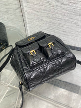 Load image into Gallery viewer, DR523 Small/Medium Dior Caro Backpack / HIGHEST QUALITY VERSION

