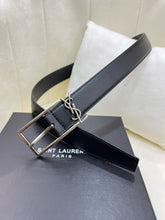 Load image into Gallery viewer, BL214 YSK New Cassandre Buckle Belt in Smooth Leather / 20mm/30mm
