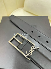 Load image into Gallery viewer, BL214 YSK New Cassandre Buckle Belt in Smooth Leather / 20mm/30mm
