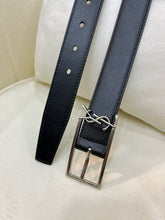 Load image into Gallery viewer, BL214 YSK New Cassandre Buckle Belt in Smooth Leather / 20mm/30mm
