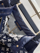 Load image into Gallery viewer, CLTH385 Monogram Denim Mini Shorts
