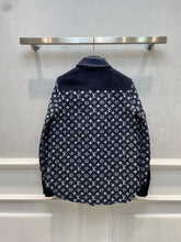 Load image into Gallery viewer, CLTH388 LB Monogram Denim Midi Shirt
