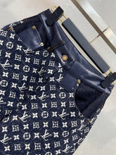 Load image into Gallery viewer, CLTH386 LB Monogram Denim Bootcut Jeans
