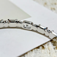 Load image into Gallery viewer, JW1464 Valentino Garavani Square Crystal Cuff Bracelet
