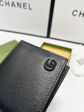 Load image into Gallery viewer, MBG066 Bi-fold wallet with GG logo /  4.3&quot;W x 3.5&quot;H
