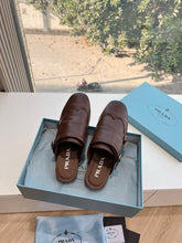 Load image into Gallery viewer, SE1556 Prada Shuffle Fringed Leather Mules / Size5-10
