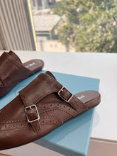 Load image into Gallery viewer, SE1557 Prada Shuffle Fringed Leather Mules / Size5-10
