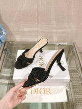 Load image into Gallery viewer, SE1442 Dior Tribales Heeled Slide / Size5-9
