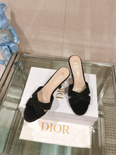 Load image into Gallery viewer, SE1442 Dior Tribales Heeled Slide / Size5-9
