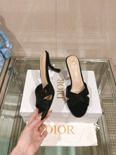 Load image into Gallery viewer, SE1442 Dior Tribales Heeled Slide / Size5-9
