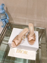 Load image into Gallery viewer, SE1443 Dior Tribales Heeled Slide / Size5-9
