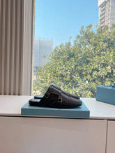 Load image into Gallery viewer, SE1557 Prada Shuffle Fringed Leather Mules / Size5-10
