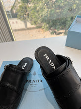 Load image into Gallery viewer, SE1558 Prada Shuffle Fringed Leather Mules / Size5-10
