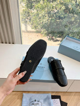Load image into Gallery viewer, SE1558 Prada Shuffle Fringed Leather Mules / Size5-10
