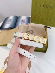 BL205 Gucci buckle thin belt /