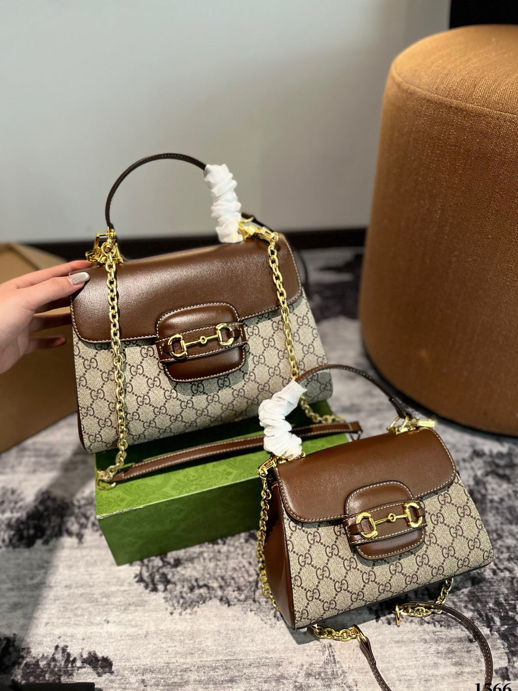 GC635 Gucci Horsebit 1955 mini/Medium Bag