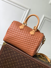 Load image into Gallery viewer, LB1588 LV Speedy P9 Bandoulière 30 / HIGHEST QUALITY VERSION / Purple-Brown / 32×22.5×18cm
